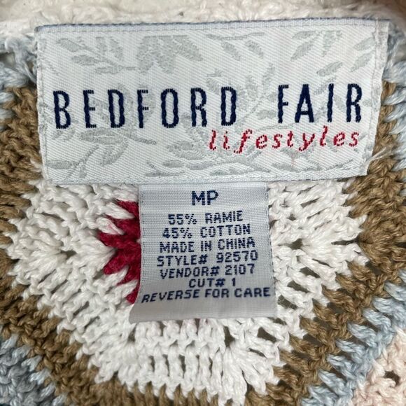 Bedford Fair Lifestyles Sweater Size M Petite EUC - Picture 6 of 6